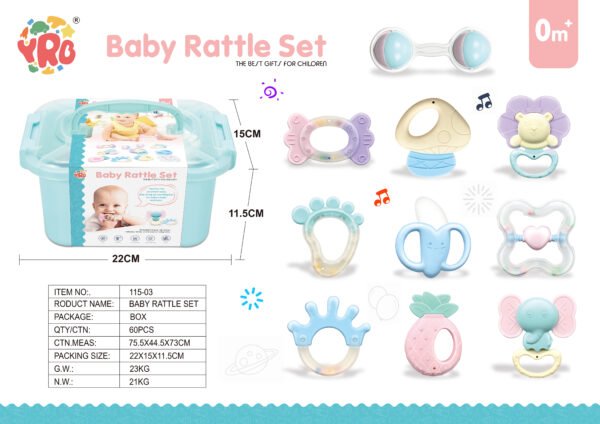 Beblora Premium Baby Rattle Set