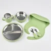 Beblora_Green_Feeding_Set_1200x1200 Stainless Steel Baby Feeding Set – 6 Pieces