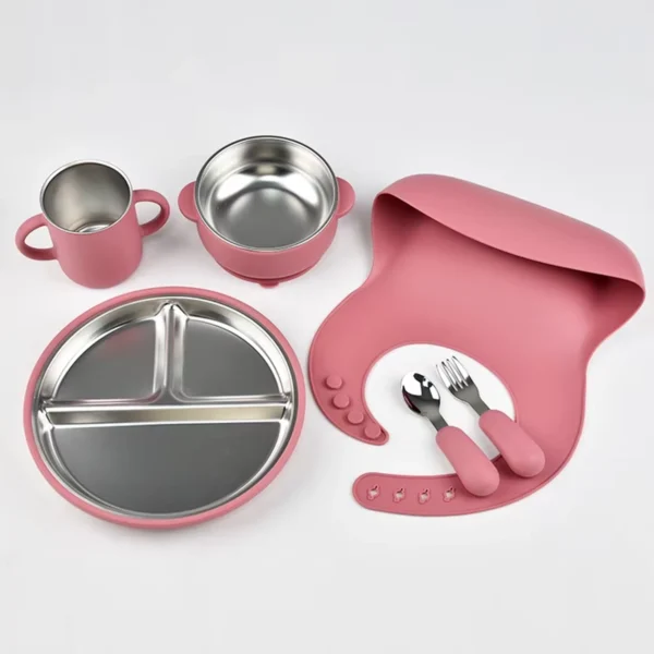 Beblora_Image_1200x1200_250KB Stainless Steel Baby Feeding Set – 6 Pieces
