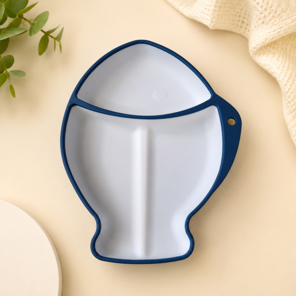 Fish plate blue color Beblora Silicone Fish Plate