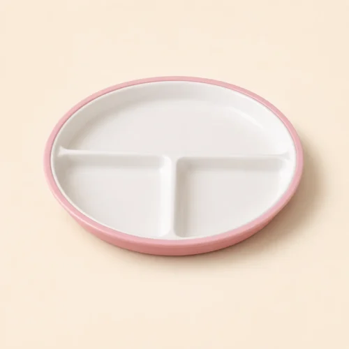 Ceramic Plate with Silicone Cover