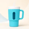 Silicone Baby Sippy Mug with Straw Silicone Baby Sippy Mug with Straw