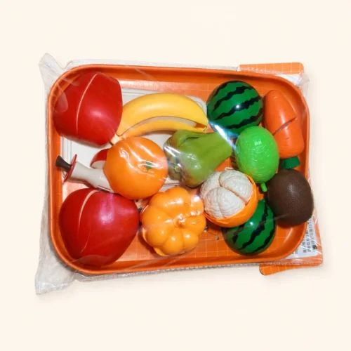 Colorful Fruit Basket Play Set for Kids